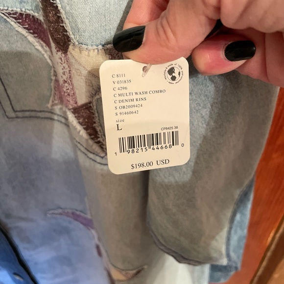 We The Free To The Stars Denim Top by Free People. - Picture 5 of 8